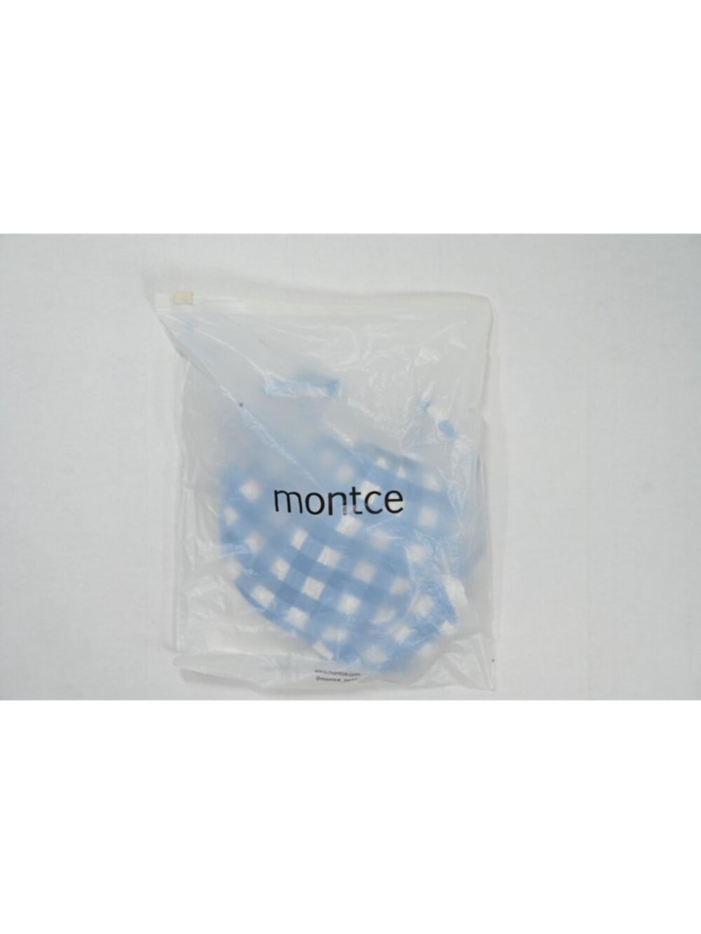 Montce Lucy Bikini Top in Blue Gingham - Picture 4 of 6